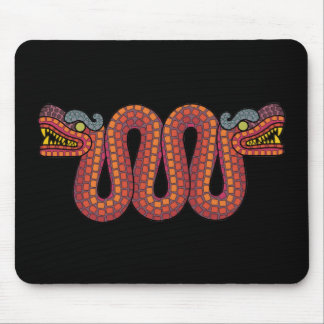 Tapis De Souris serpent à deux têtes aztèque