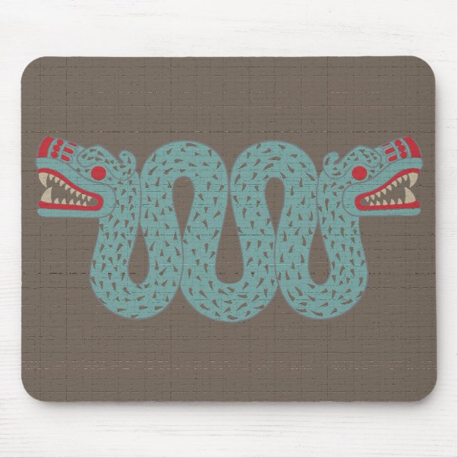 Tapis De Souris Serpent aztèque Mousepad (Devant)