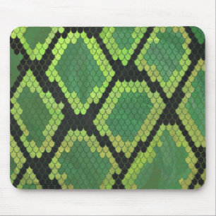 Tapis De Souris Serpent noir et vert