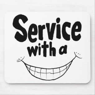Tapis De Souris Service avec un sourire Mousepad