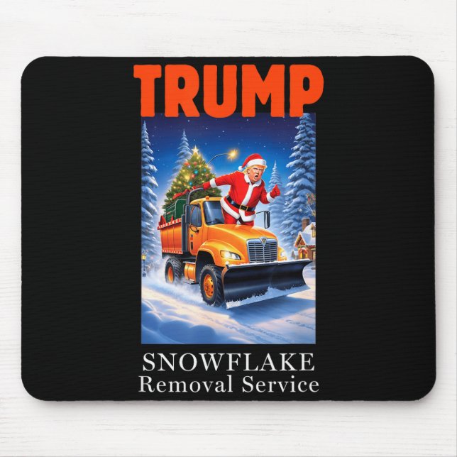 Tapis De Souris Service de suppression des flocons de neige Noël c (Devant)