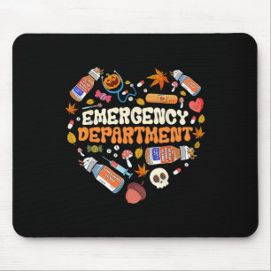 Tapis De Souris Service D'Urgence Soins Infirmiers Coeur Automne A
