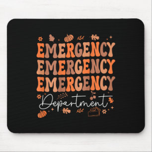 Tapis De Souris Service D'Urgence Thanksgiving Ed Nurse Er Nurs