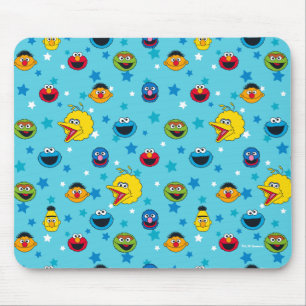 Tapis De Souris Sesame Street   Motif en étoile des meilleurs amis