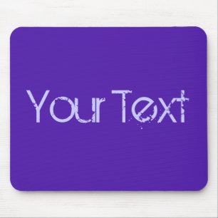 Tapis De Souris SEULEMENT COULEUR/violette + votre texte