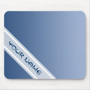 Tapis De Souris SEULEMENT dégradés de COULEUR - bleu + votre nom