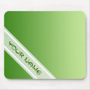 Tapis De Souris SEULEMENT dégradés de COULEUR - vert + votre nom