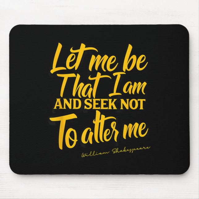 Tapis De Souris Shakespeare Quote Much Ado About Nothing Gift Play (Devant)