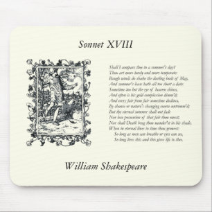 Tapis De Souris Shakespeare Sonnet # 18