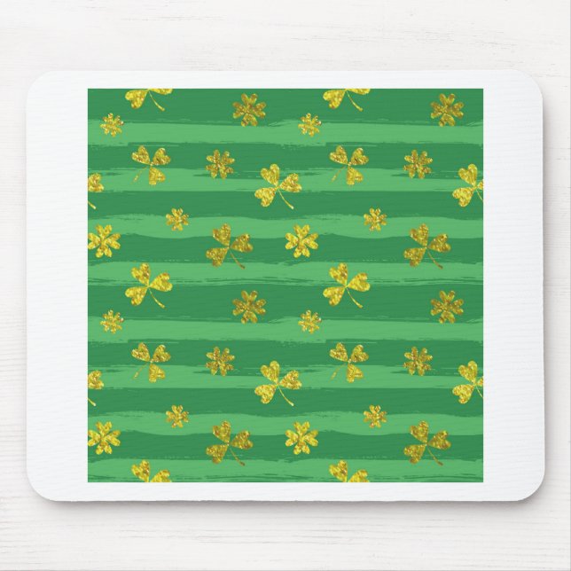 Tapis De Souris shamrock d'or st patrick (Devant)