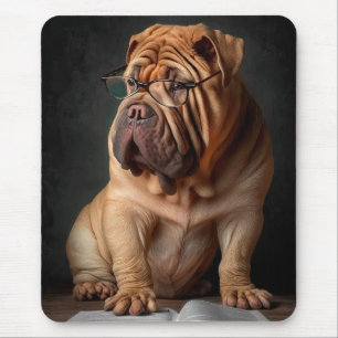 Tapis De Souris Shar Pei Chien intelligent avec conception de livr