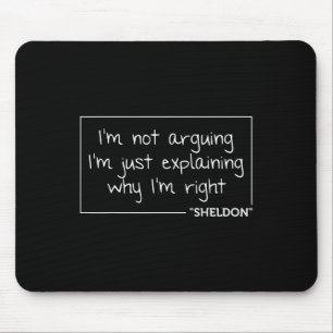 Tapis De Souris Sheldon Citation Amusant Anniversaire Personnalisé