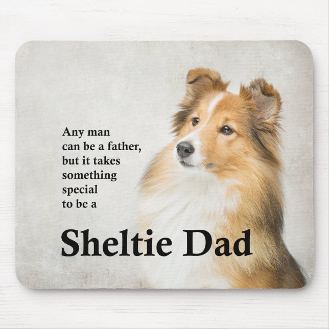 Tapis De Souris Sheltie Papa Mousepad (Devant)