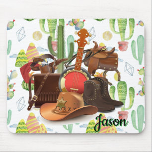 Tapis De Souris Sherif Western Personnalisé