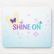 Shine On Butterfly Mousepad - Uplifant Neon Paste
