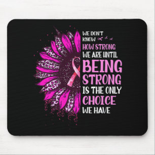 Tapis De Souris Shing Strong Sunflower Rose Ribbon Breast Cancer A