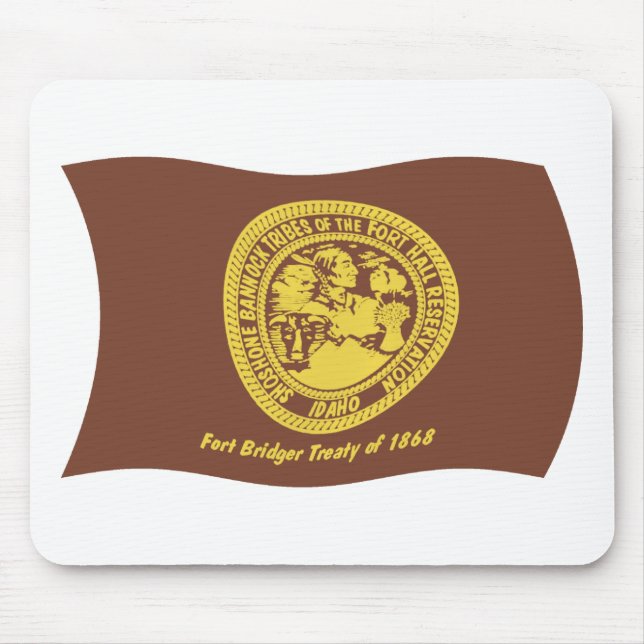 Tapis De Souris Shoshone Bannock Tribes Drapeau Mousepad (Devant)
