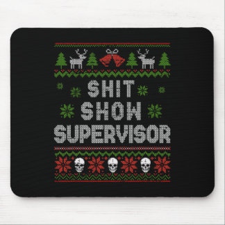Tapis De Souris -show Superviseur Chandail de Noël Drôle Mauvais N