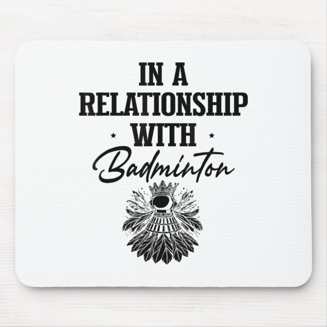 Tapis De Souris Shuttle Badminton Player Shuttle Racket (Devant)