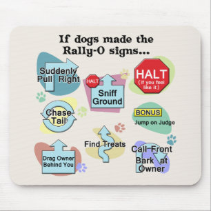 Tapis De Souris Si les chiens faits rassemblent des signes