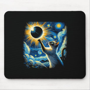 Tapis De Souris Siamese Chat 2024 Van Gogh Starry Nuit Siamese Cha