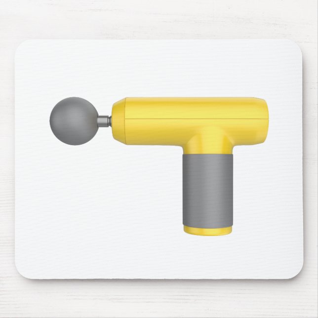 Tapis De Souris Side view of yellow massage gun (Devant)