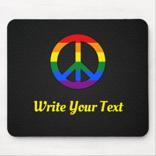 Tapis De Souris Signal de paix LGBT