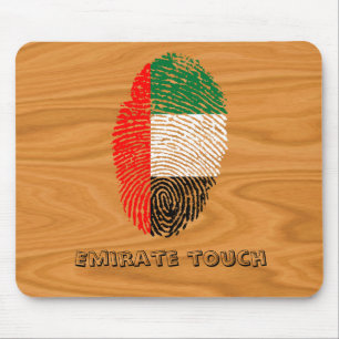 Tapis De Souris Signal d'empreinte tactile de l'émirat