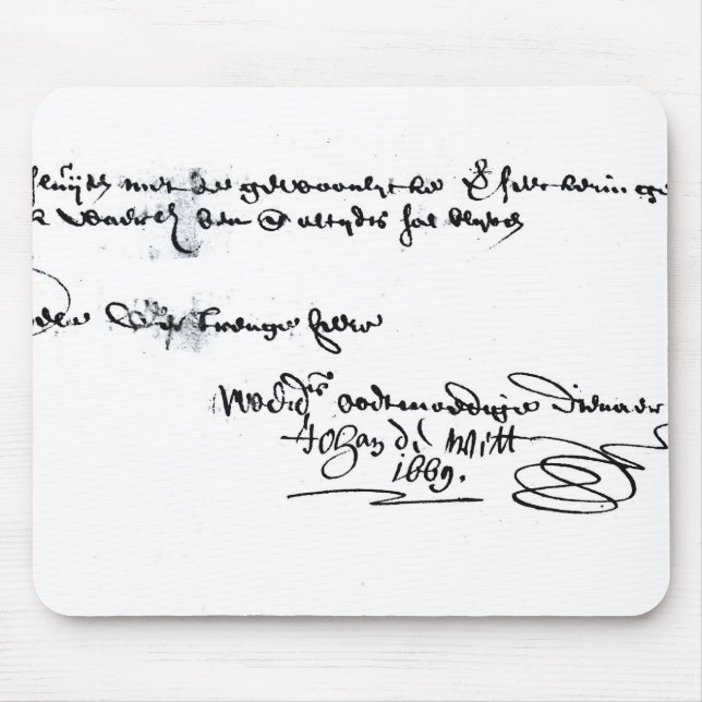 Tapis De Souris Signature de Johan de Witt (Devant)