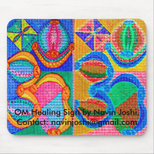 Tapis De Souris Signe curatif d'OM par Navin J…