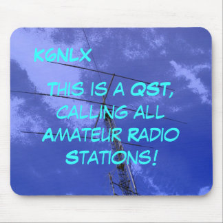 Tapis De Souris SIGNE D'APPEL Radio Amateur QST Mousepad