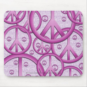 Tapis De Souris Signe de paix pourpre Mousepad