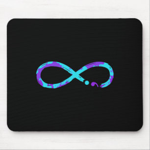 Tapis De Souris Signe d'infini de sensibilisation à la prévention 