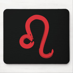 Tapis De Souris Signe du zodiaque LEO rouge Anniversaire juillet a