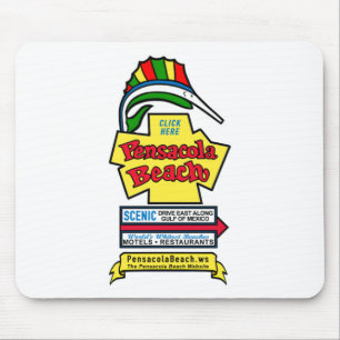 Tapis De Souris Signe Mousepad de plage de Pensacola