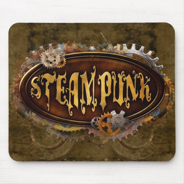 Tapis De Souris Signe Mousepad de Steampunk (Devant)