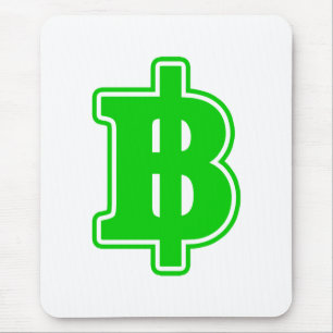 Tapis De Souris SIGNE VERT BAHT ฿ devises thaïlandaises ฿