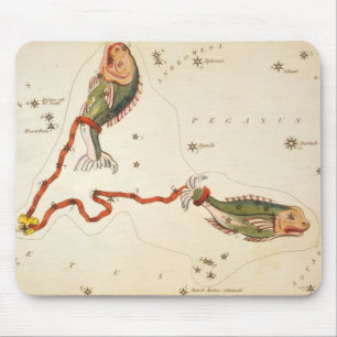 Tapis De Souris "Signe zodiaque : Poissons" mousepad