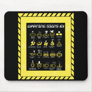 Tapis De Souris Signes d'avertissement 101