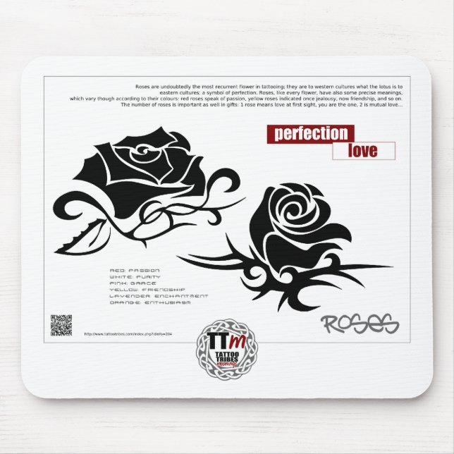 Tapis De Souris Significations de TTT - ROSES (Devant)