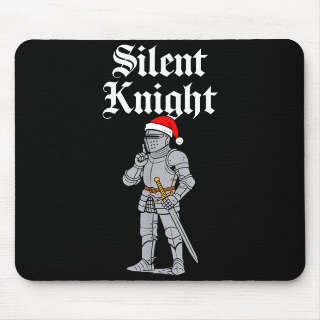 Tapis De Souris Silent Santa Knight Christmas Medieval Costume Men (Devant)