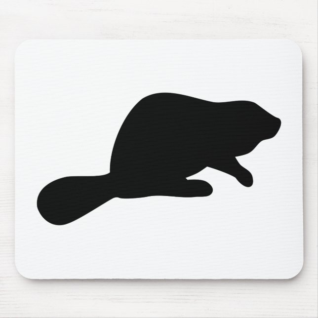 Tapis De Souris Silhouette beaver (Devant)