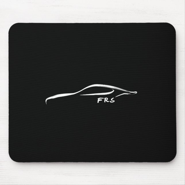 Tapis De Souris Silhouette blanche de traçage de FR-S (Devant)