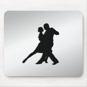 Tapis De Souris Silhouette de danseurs de tango