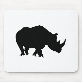 Tapis De Souris Silhouette de rhinocéros