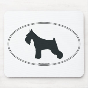 Tapis De Souris Silhouette de Schnauzer