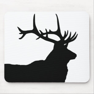 Tapis De Souris Silhouette de tête d'élan
