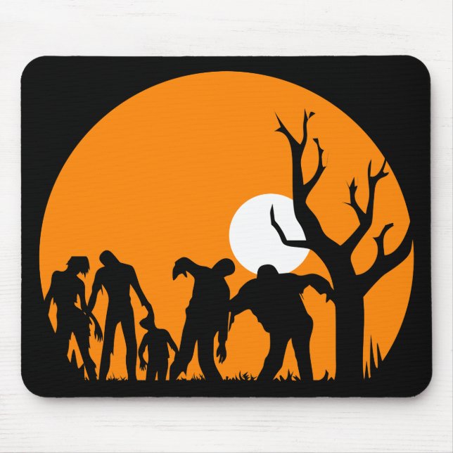Tapis De Souris Silhouette de Walking Dead (Devant)