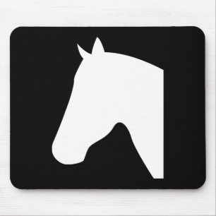 Tapis De Souris Silhouettes de tête de cheval1