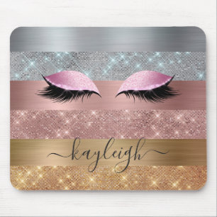 Tapis De Souris Silver Gold Rose Gold Parties scintillant Beauté